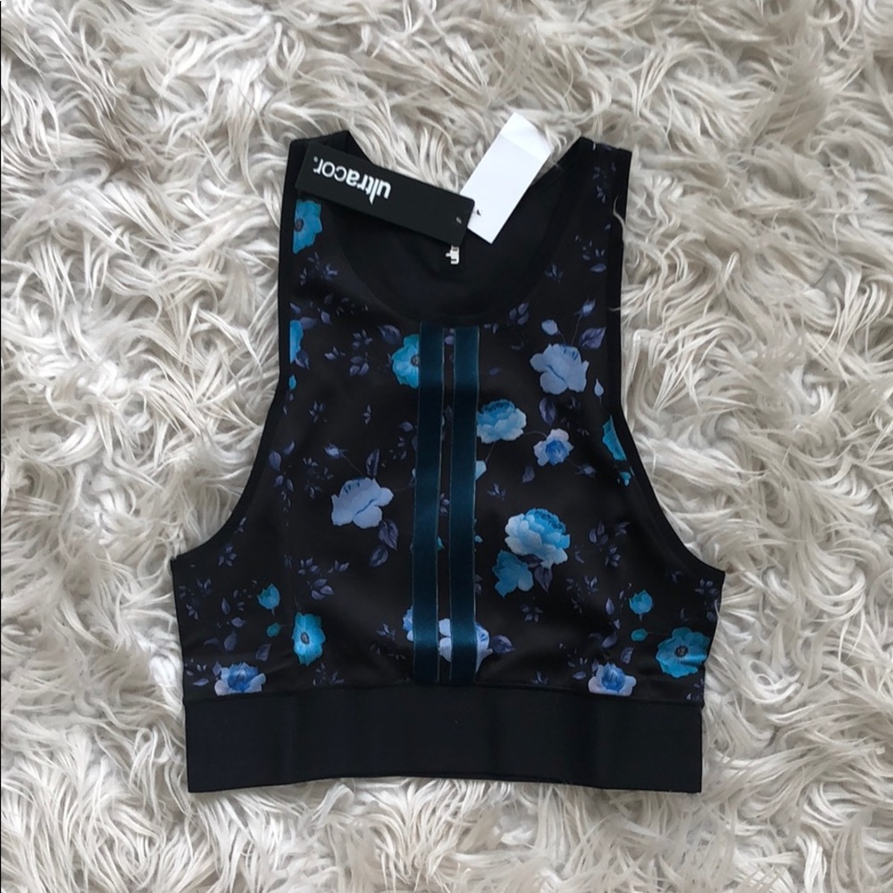 NEW • Ultracor • Botanica Floral Crop Top Black - Picture 4 of 6